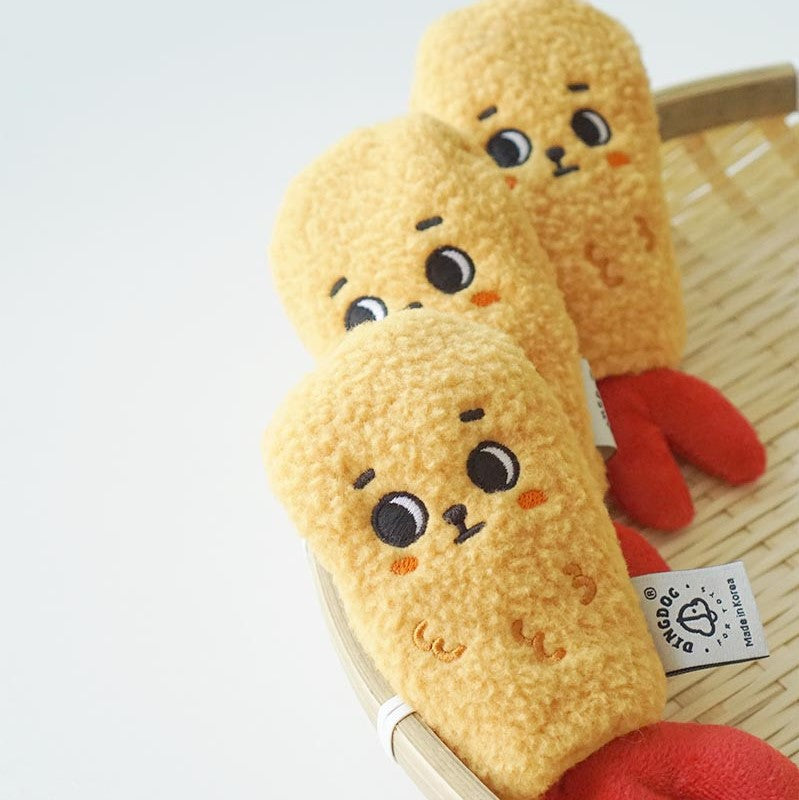Plush Dog Toy Tempura Shape Soft Interactive Toy 4
