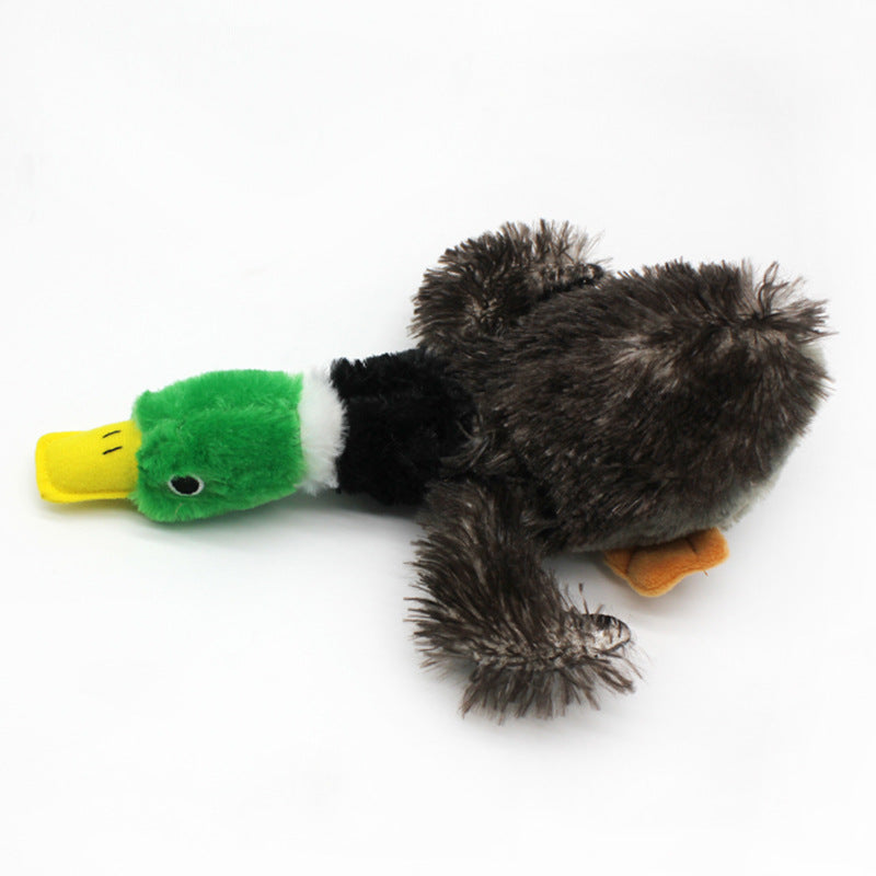 Plush Dog Toy Duck Soft Squeaky Interactive Toy 5