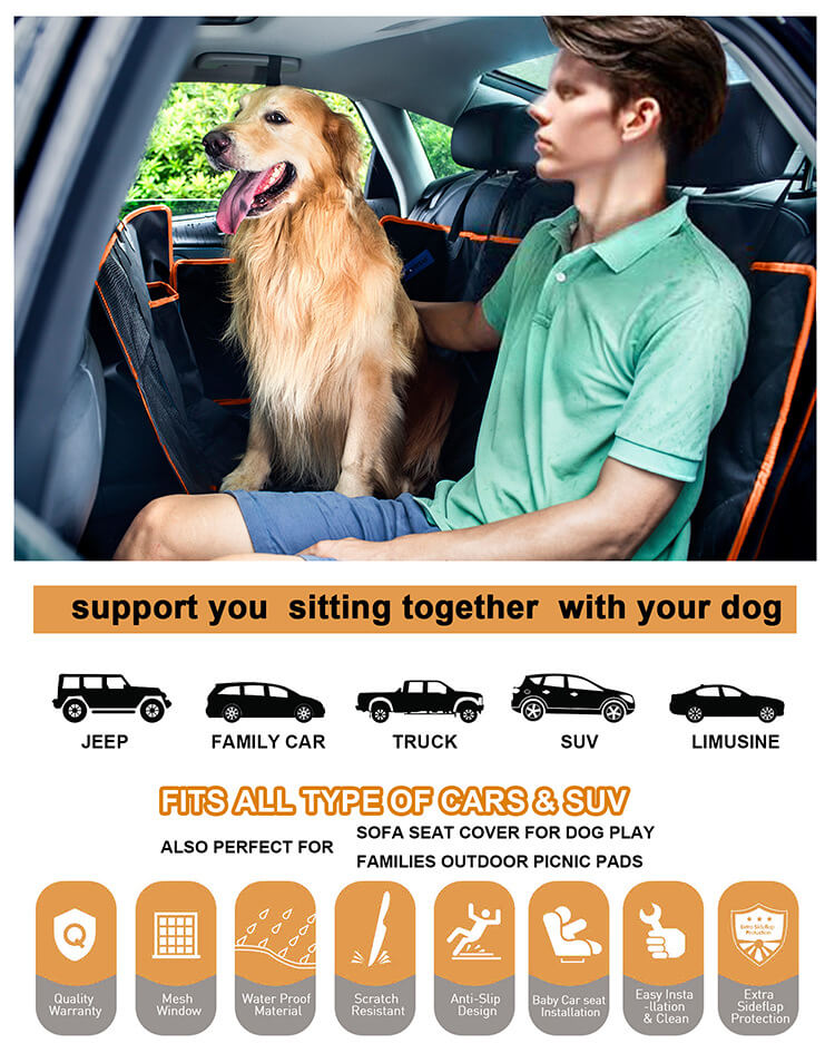 Wholesale Pets Supplies Dog Car Seat Cover 4