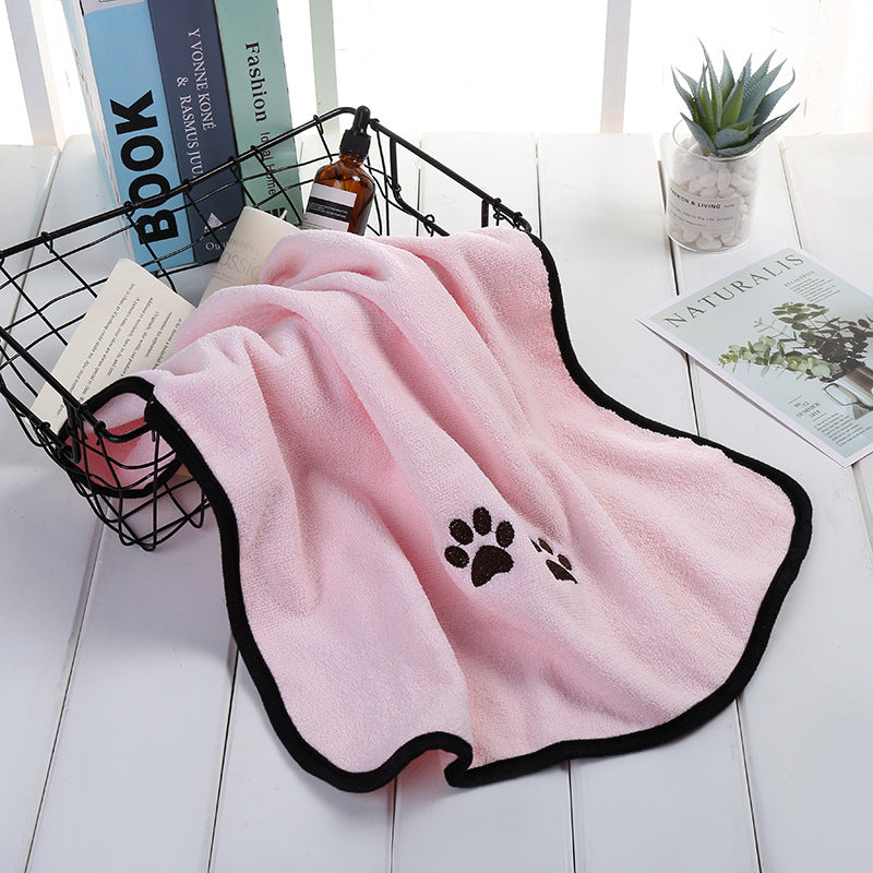 Quick Drying Microfiber Dog Bathrobe Absorbent Size 70x140cm 2