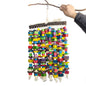 Wooden Parrot Climbing Toy Gnawing Hanging Cage Accessory 60x30cm