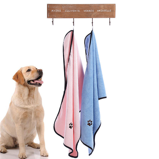 Quick Drying Microfiber Dog Bathrobe Absorbent Size 70x140cm