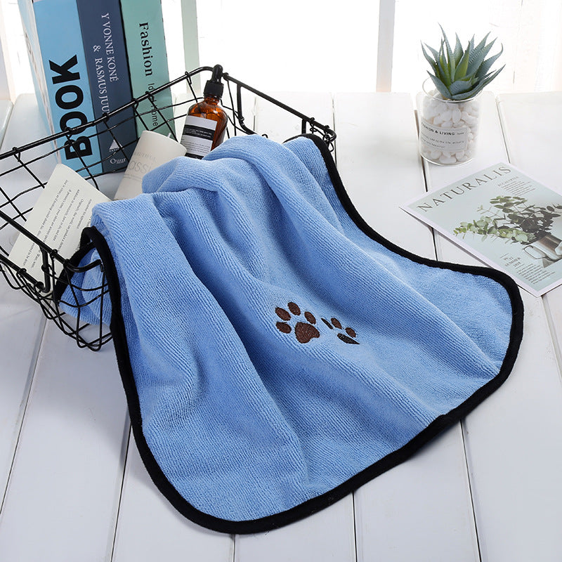 Quick Drying Microfiber Dog Bathrobe Absorbent Size 70x140cm 3