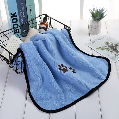Quick Drying Microfiber Dog Bathrobe Absorbent Size 70x140cm 3