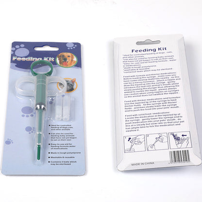Plastic Pet Medication Feeding Syringe Utensil 15x5cm 2