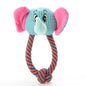 Cartoon Plush Dog Toy with Rope Squeaky Chew 4