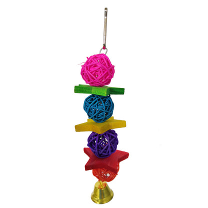 Wooden Parrot Chew Toy Hanging Set 7 Pack 4