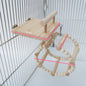 Wooden Parrot Ladder Springboard Swing Cage Toy 4