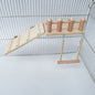 Wooden Parrot Climbing Toy Springboard Ladder Swing