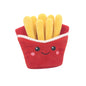 Plush Dog Toy Food Set Hamburger Fries Milk Pizza with Squeakers 3