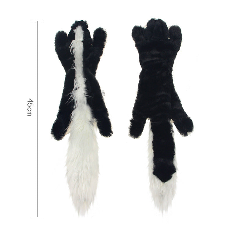 Plush Dog Toy Squeaky Animal with 2 Squeakers Soft Lightweight 5