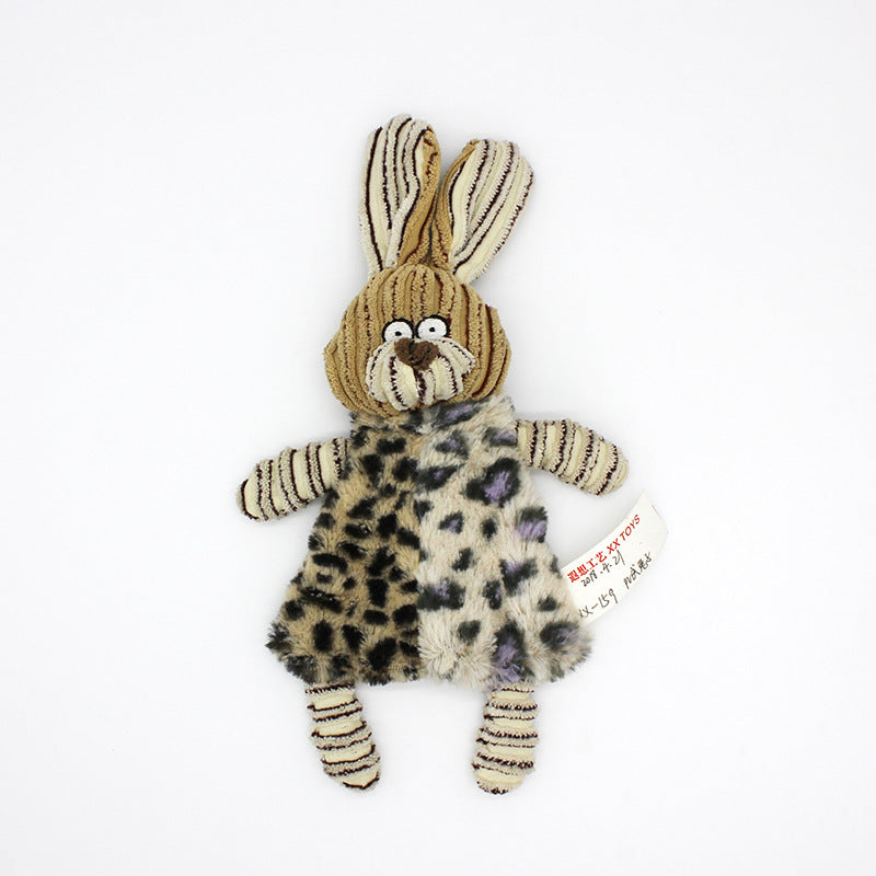 Corduroy Animal Plush Dog Toy Soft Velvet Plush Rabbit and Horse 5