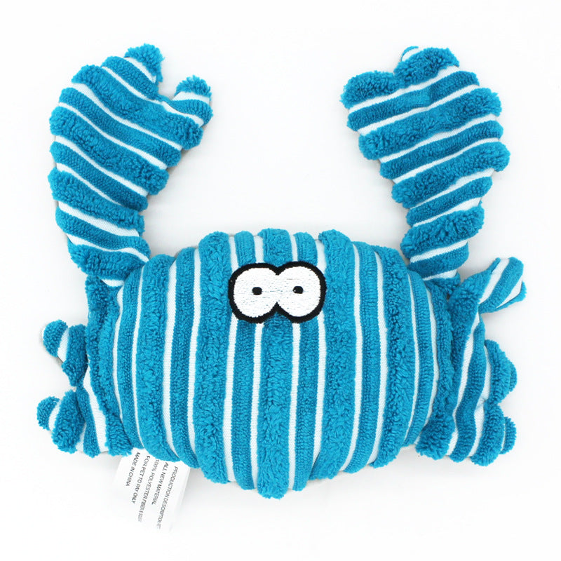 Crab Plush Dog Toy Soft Interactive Chew Toy 3