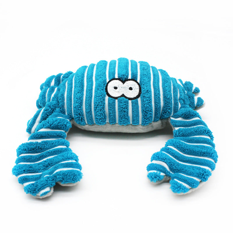 Crab Plush Dog Toy Soft Interactive Chew Toy