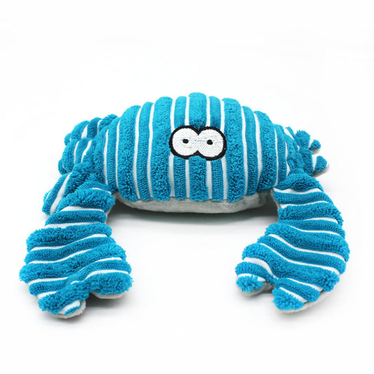 Crab Plush Dog Toy Soft Interactive Chew Toy