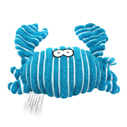 Crab Plush Dog Toy Soft Interactive Chew Toy 4