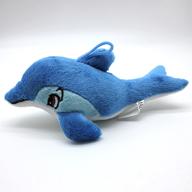 Dolphin Plush Dog Toy Soft Squeaky Interactive 2