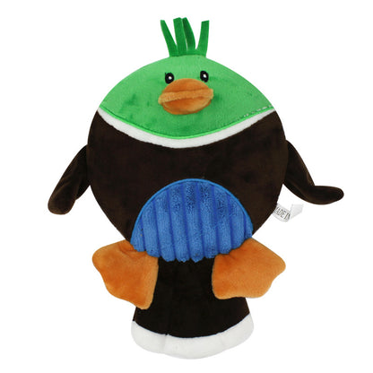 Plush Dog Toy Duck Rat Shrimp Soft Squeaky Interactive 3