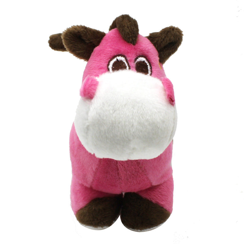 Donkey Plush Dog Toy Super Soft Squeaky 14x12CM 2