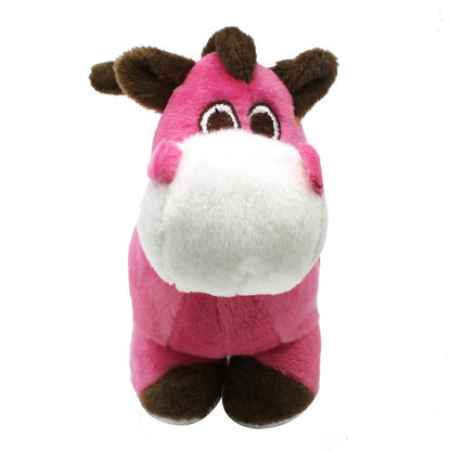 Donkey Plush Dog Toy Super Soft Squeaky 14x12CM 2