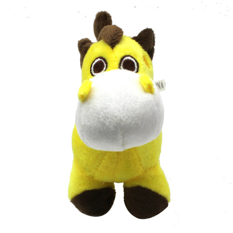 Donkey Plush Dog Toy Super Soft Squeaky 14x12CM 3