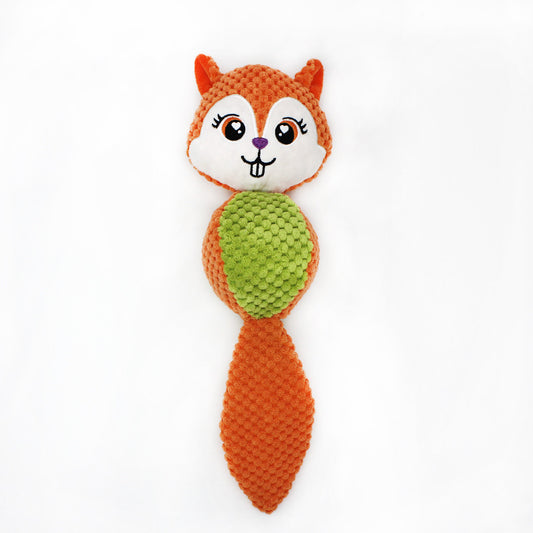 Plush Squeaky Dog Chew Toy Soft Durable 35 x 11 CM