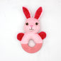 Plush Dog Teether Toy Soft Chew Squeaky Pet Toy 4
