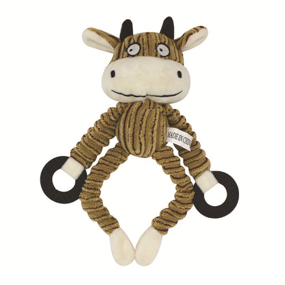 Monkey Plush Dog Toy Soft Interactive Chew Toy 2