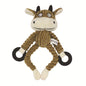 Monkey Plush Dog Toy Soft Interactive Chew Toy 2