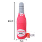 Plush Dog Toy Wine Bottle Shape Soft Stuffed Squeaky 2