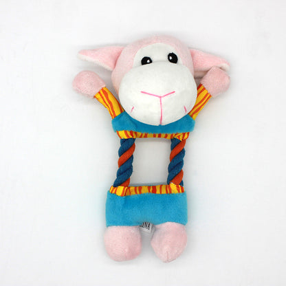 Plush Dog Toy Monkey Rabbit Duck Soft Squeaky 2
