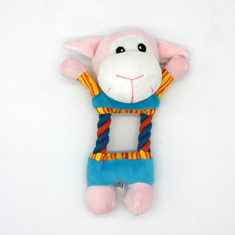 Plush Dog Toy Monkey Rabbit Duck Soft Squeaky 5