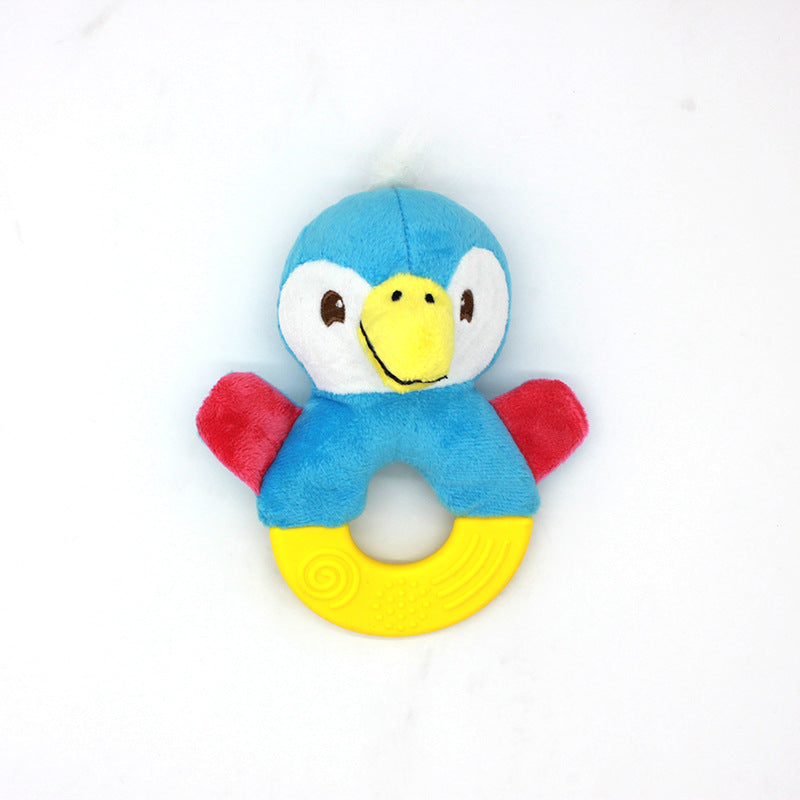 Plush Dog Teether Toy Soft Chew Squeaky Pet Toy 2