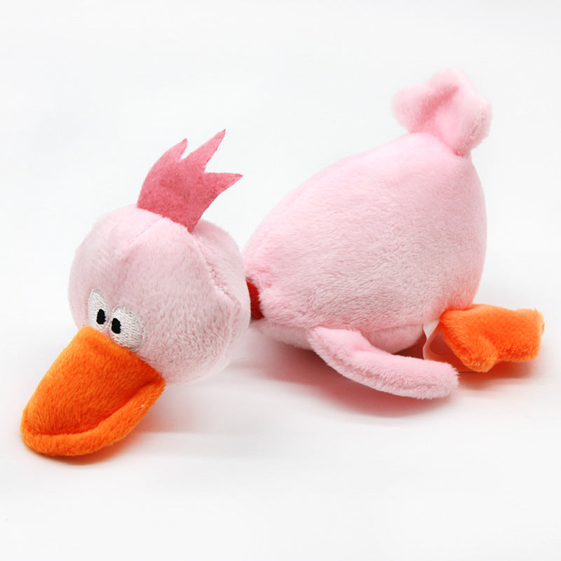Plush Duck Squeaky Dog Toy Soft Interactive 19 x 11.5 CM 2
