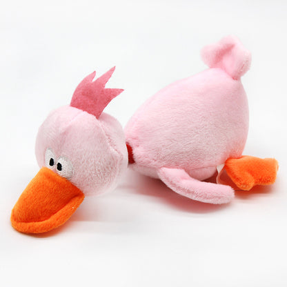 Plush Duck Squeaky Dog Toy Soft Interactive 19 x 11.5 CM 2