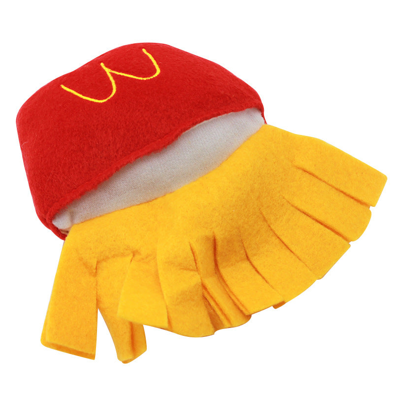 French Fries Plush Dog Toy Soft Interactive Squeaky 4