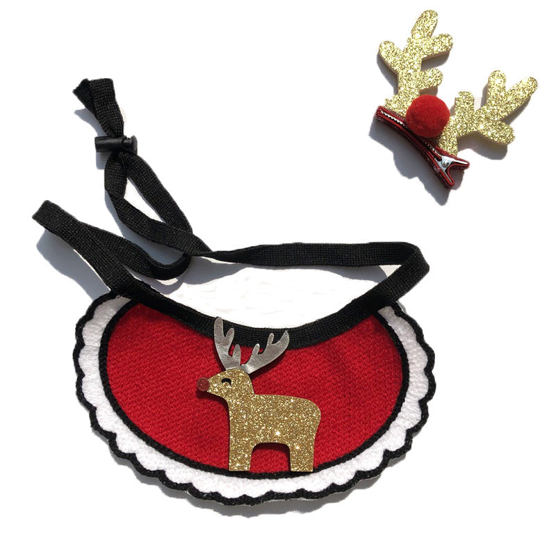 Wool Dog Bandana Christmas Cute Festive Pet Scarf 13