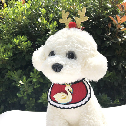 Wool Dog Bandana Christmas Cute Festive Pet Scarf 3