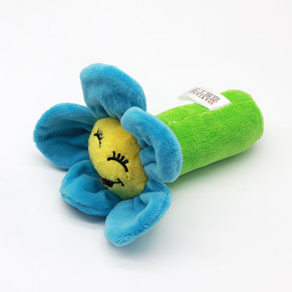 Sunflower Plush Dog Toy Soft Durable Squeaky 11x11cm 2