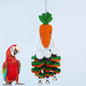 Wooden Parrot Chew Toy Fruit String Hanging Cage Accessory 2