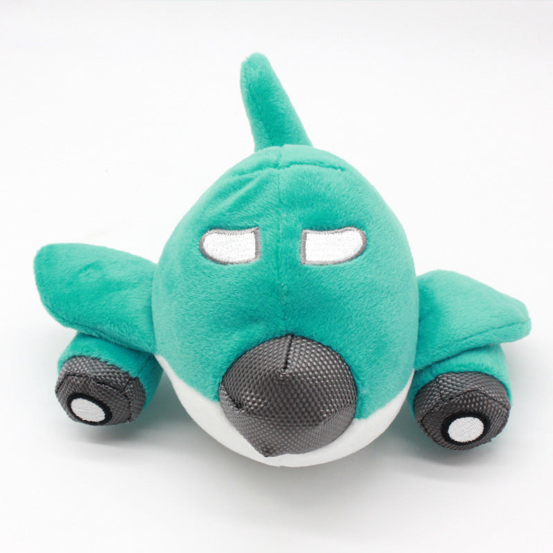 Aircraft Plush Dog Toy Soft Super Lightweight 20x20x10cm 2