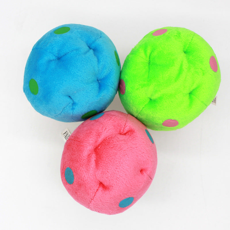 Plush Dog Toy Mushroom Shape Soft Squeaky 14x10cm 4