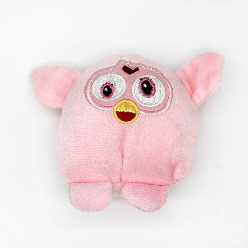 Plush Dog Toy Owl Squeaky Soft Interactive 9x11cm