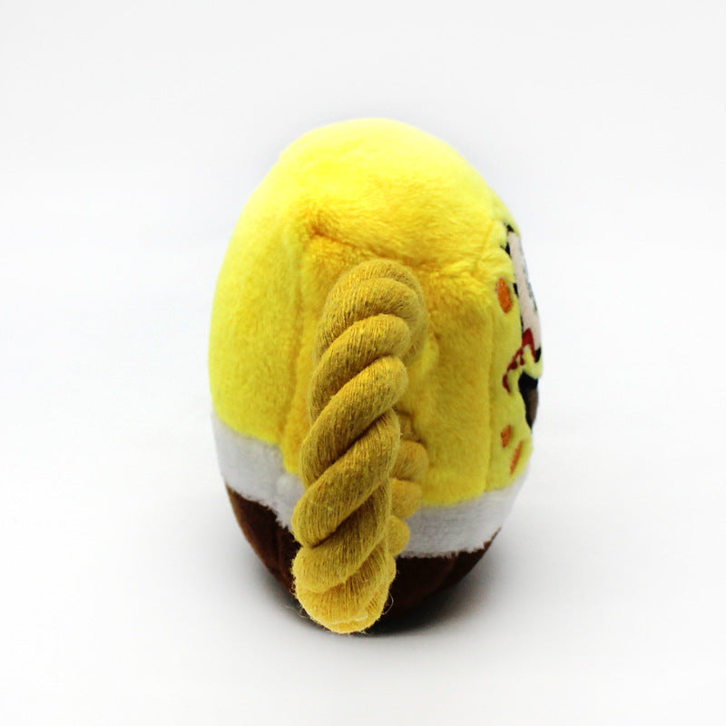 SpongeBob Plush Dog Rope Toy Soft Interactive Chew 2