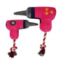 Electric Drill Plush Dog Toy with Rope Chew Feature 30x25cm 4