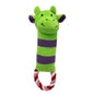 Striped Animal Plush Dog Toy Soft Squeaky Chew Toy 22x5cm 3