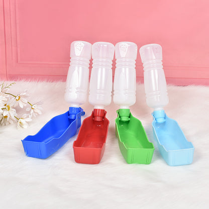 Outdoor Dog Water Bottle Portable ABS Plastic Feeder 500ml