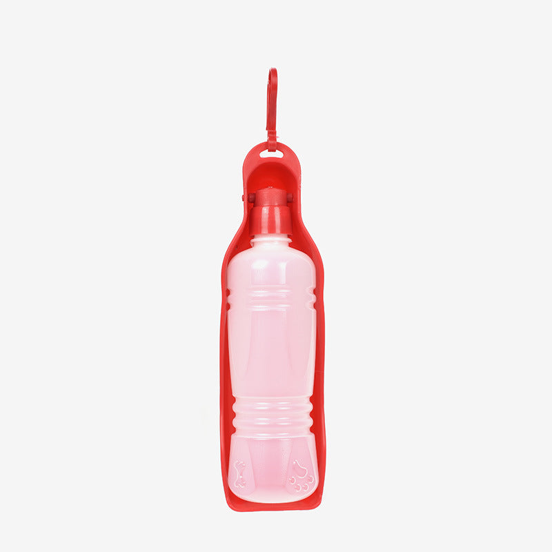 Outdoor Dog Water Bottle Portable ABS Plastic Feeder 500ml 5
