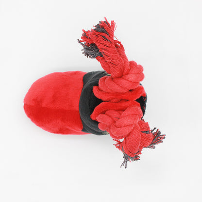 Plush Dog Toy Boot Shape Cotton String 12x11cm 3