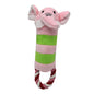 Striped Animal Plush Dog Toy Soft Squeaky Chew Toy 22x5cm 4